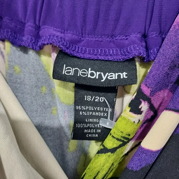 Lane Bryant Yellow, Purple and Green Floral Sleeveless Maxi Dress in Size 18/20 - Picture 2 of 12